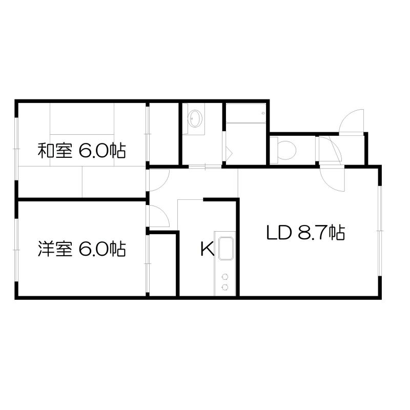 ルミエール月寒間取り図