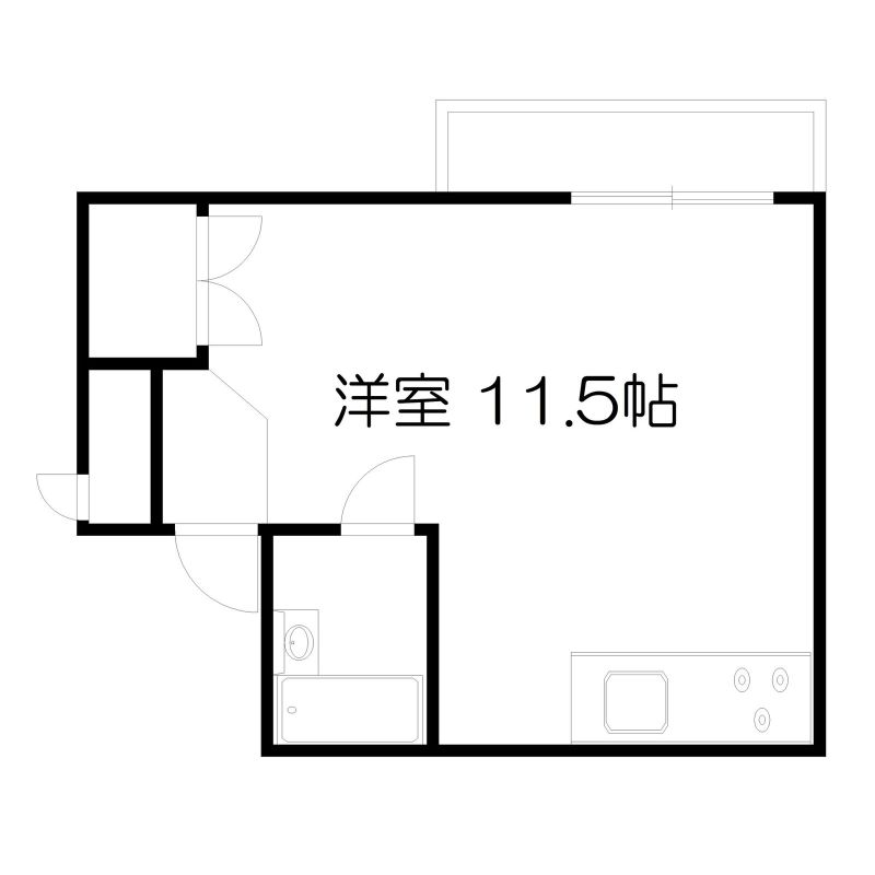 エースハイム琴似305間取図
